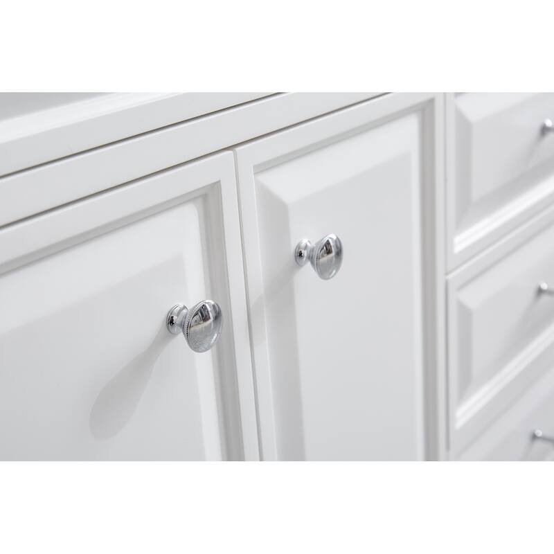 Palace Quartz Carrara Bathroom 72-inch Vanity Set