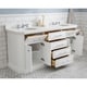 preview thumbnail 11 of 46, Palace Quartz Carrara Bathroom 72-inch Vanity Set