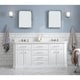 preview thumbnail 26 of 46, Palace Quartz Carrara Bathroom 72-inch Vanity Set