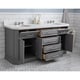 preview thumbnail 19 of 46, Palace Quartz Carrara Bathroom 72-inch Vanity Set