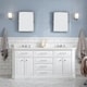 preview thumbnail 10 of 46, Palace Quartz Carrara Bathroom 72-inch Vanity Set