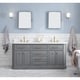 preview thumbnail 34 of 46, Palace Quartz Carrara Bathroom 72-inch Vanity Set