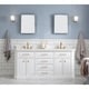 preview thumbnail 42 of 46, Palace Quartz Carrara Bathroom 72-inch Vanity Set