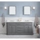 preview thumbnail 18 of 46, Palace Quartz Carrara Bathroom 72-inch Vanity Set
