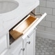 preview thumbnail 13 of 46, Palace Quartz Carrara Bathroom 72-inch Vanity Set