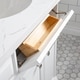 preview thumbnail 29 of 46, Palace Quartz Carrara Bathroom 72-inch Vanity Set