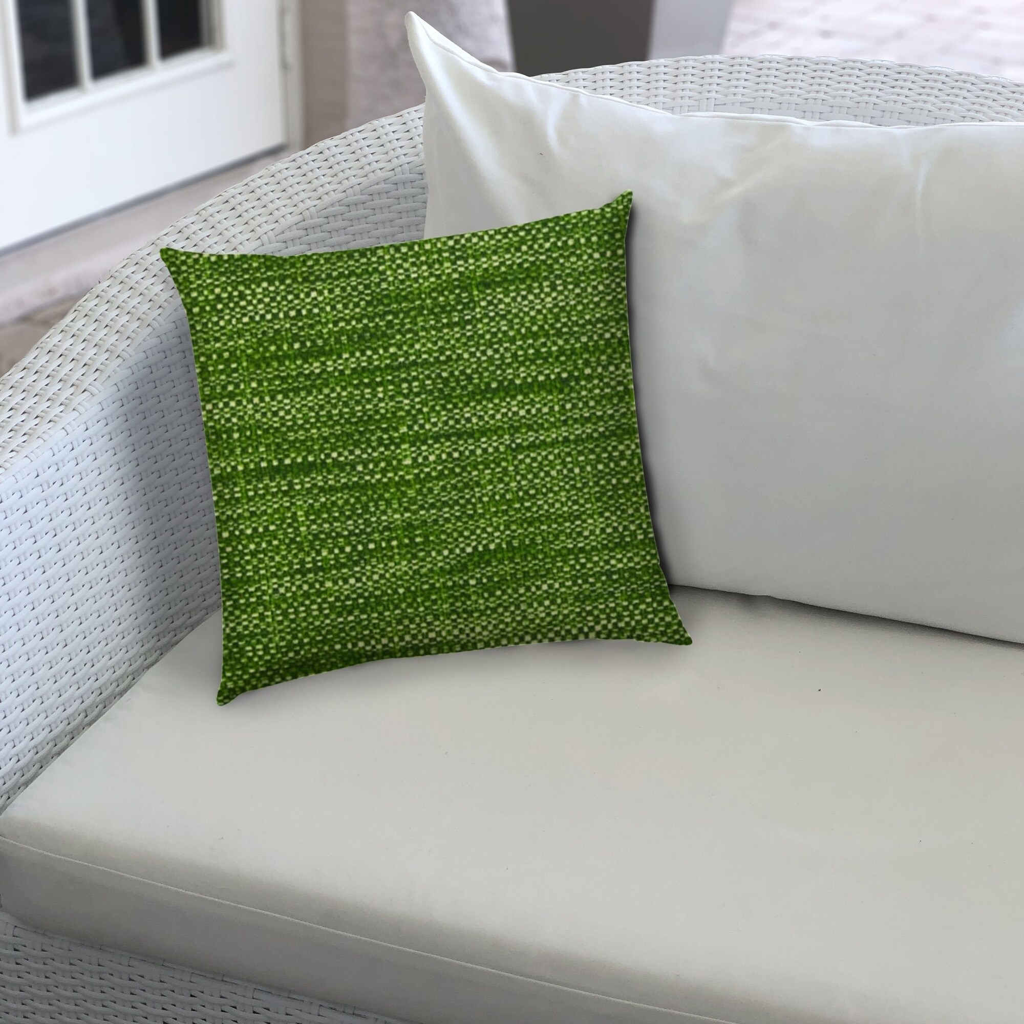 Shop Boho Sea Green Indoor Outdoor Pillows Sewn Closure Set Of