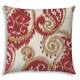MADALENA SWIRL Red Indoor/Outdoor Pillow - Sewn Closure