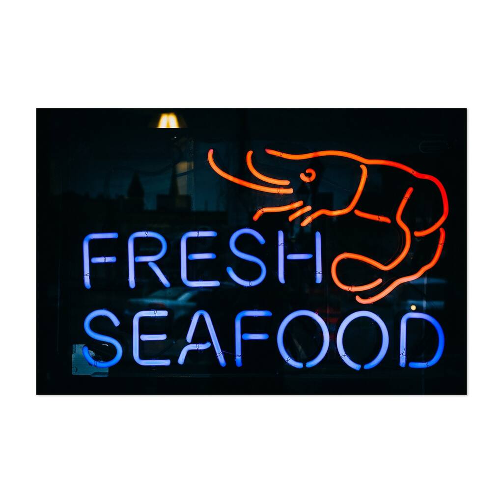 Noir Gallery Fresh Seafood Sign Maryland Unframed Art Print/Poster