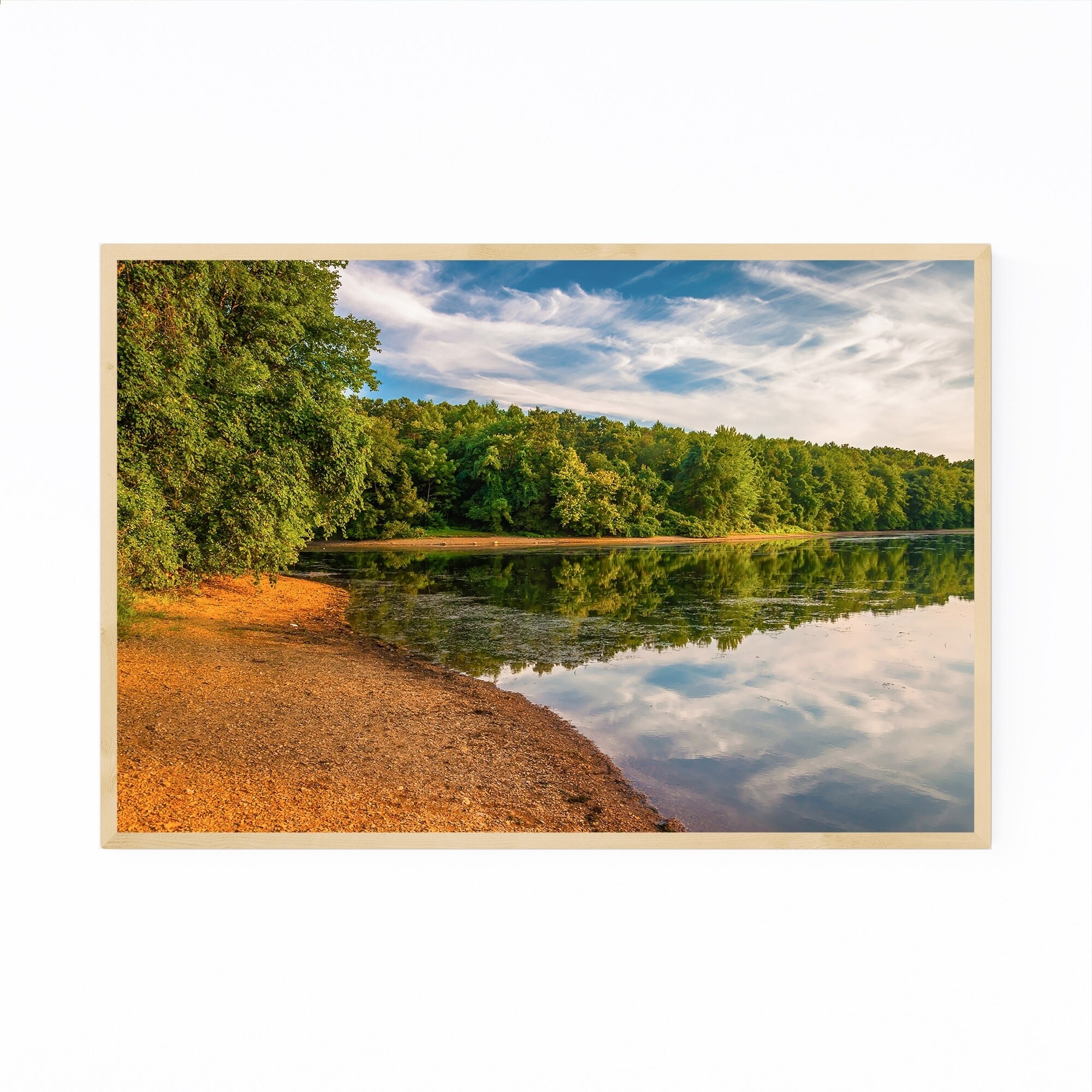 Shop Noir Gallery Codorus State Park Lake Marburg Framed Art Print