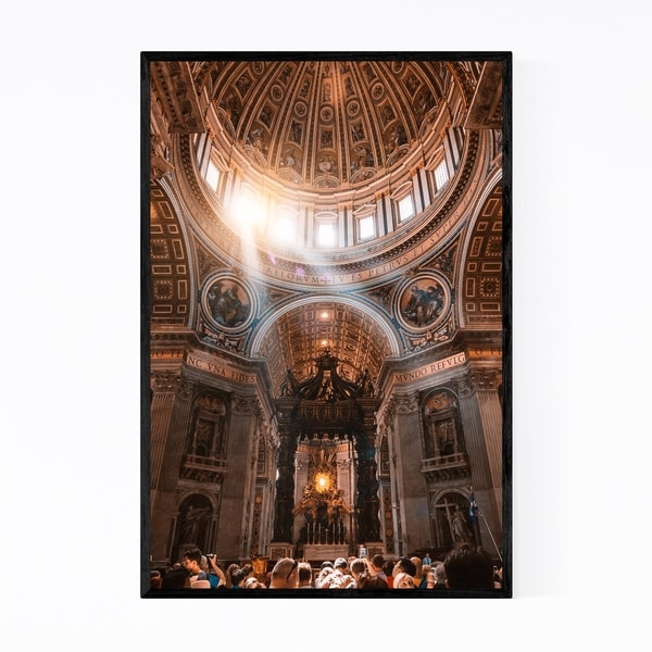 Shop Noir Gallery Saint Peter's Basilica Vatican Framed Art Print ...