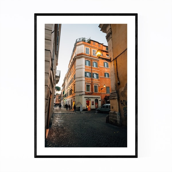 Noir Gallery Rome Italy Trastevere Photo Framed Art Print