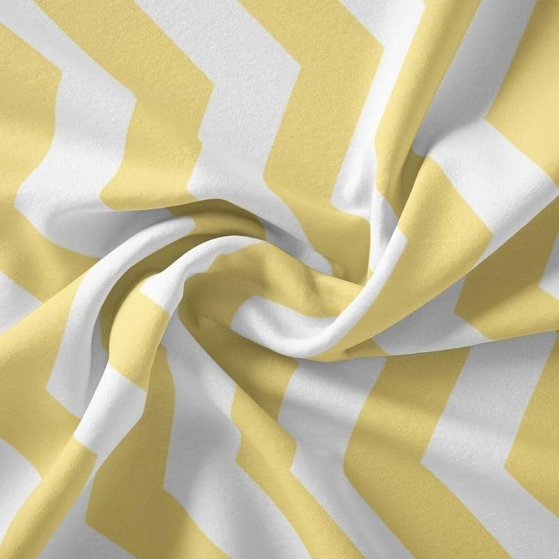 Spring in Central Park Sheet Collection by Simply Soft - Queen - Classic Chevron - Yellow