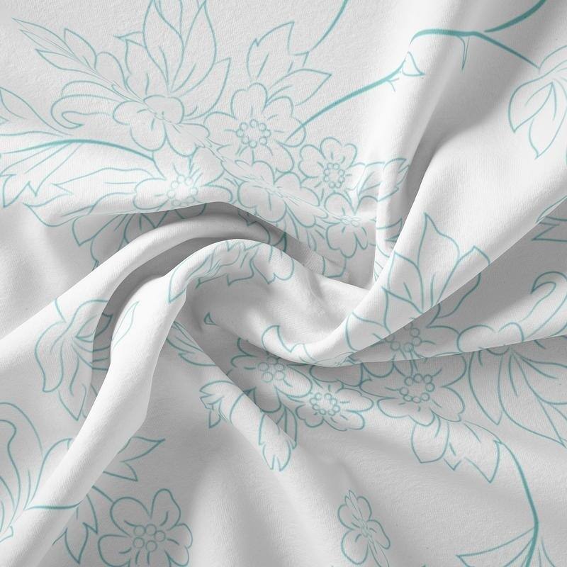 Spring in Central Park Sheet Collection by Simply Soft - Full - Perrenials - Gray