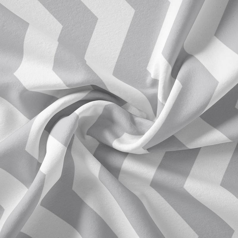 Spring in Central Park Sheet Collection by Simply Soft - Twin - Classic Chevron - Gray