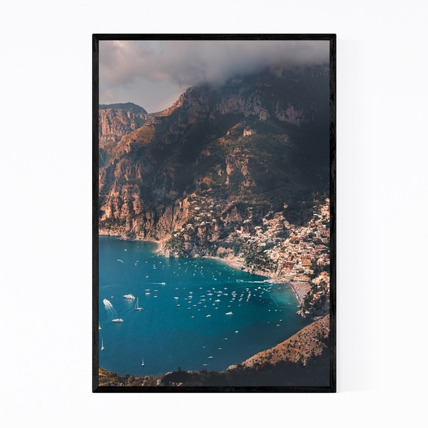 Noir Gallery Amalfi Coast Italy Positano Framed Art Print