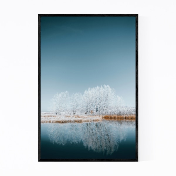 Noir Gallery Snow Winter Landscape Idaho Framed Art Print