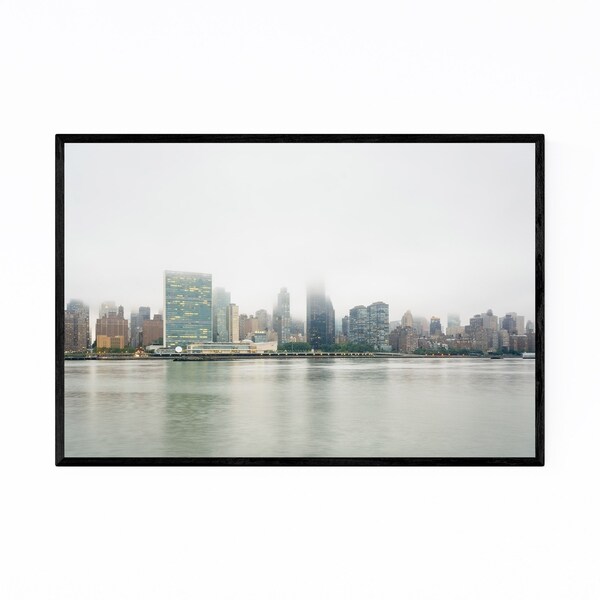 Noir Gallery New York City Manhattan Skyline Framed Art Print
