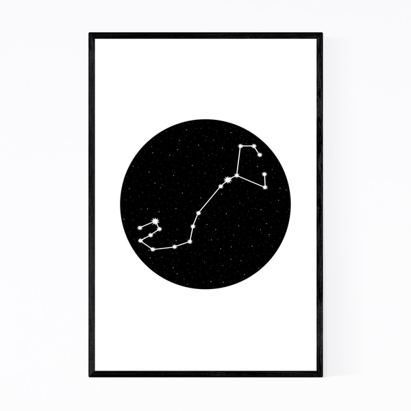 Noir Gallery Night Sky Scorpio Astrology Framed Art Print