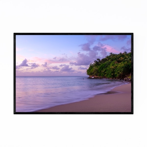 Noir Gallery Saint Lucia Beach Coastal Nature Framed Art Print