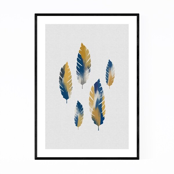 Noir Gallery Floral Botanical Abstract Leaf Framed Art Print