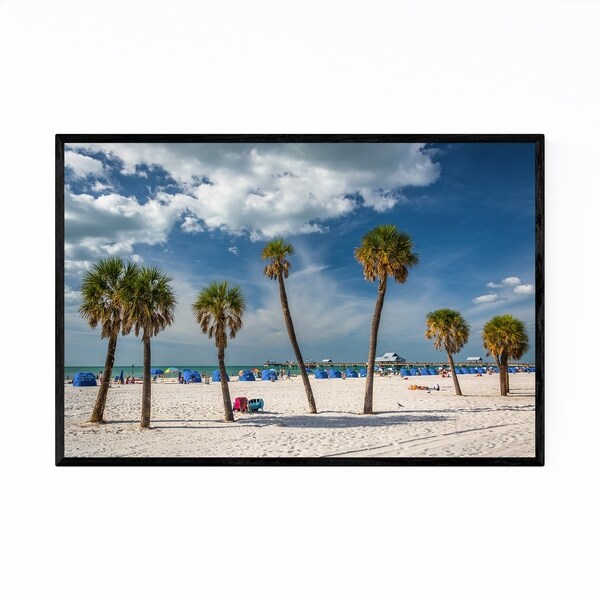 Noir Gallery Clearwater Beach Florida Coastal Framed Art Print
