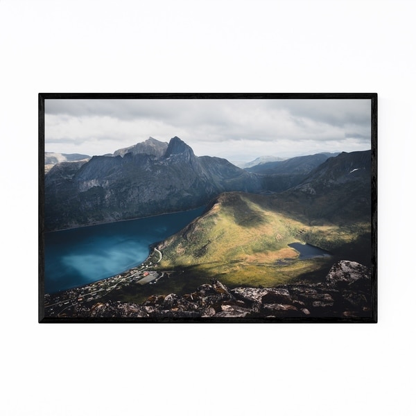 Noir Gallery Fjordgard Senja Norway Landscape Framed Art Print