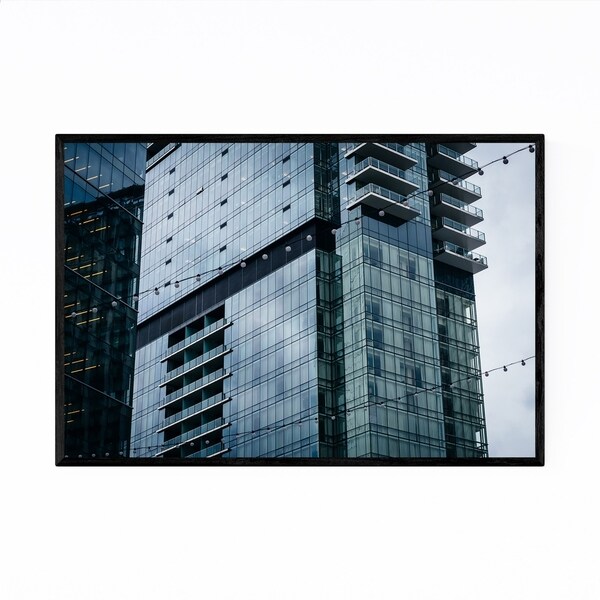 Noir Gallery Modern Baltimore Harbor East Framed Art Print