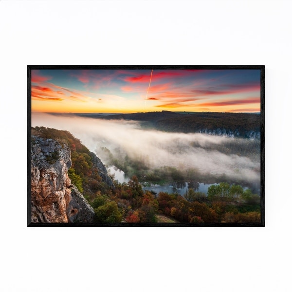 Noir Gallery Bulgaria Autumn Landscape Nature Framed Art Print