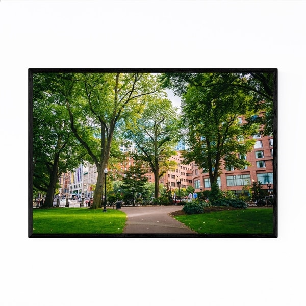 Noir Gallery Boston Public Garden Park Framed Art Print