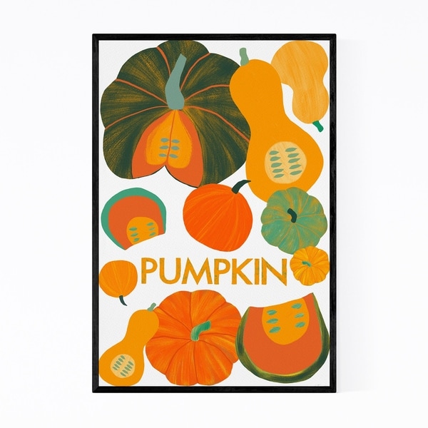 Noir Gallery Pumpkin Autumn Food Kitchen Framed Art Print