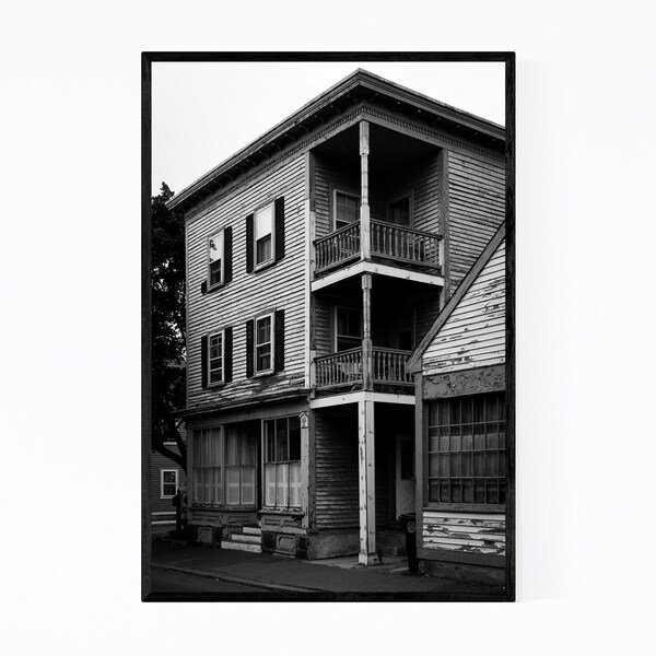 Noir Gallery Salem Massachusetts Old Houses Framed Art Print
