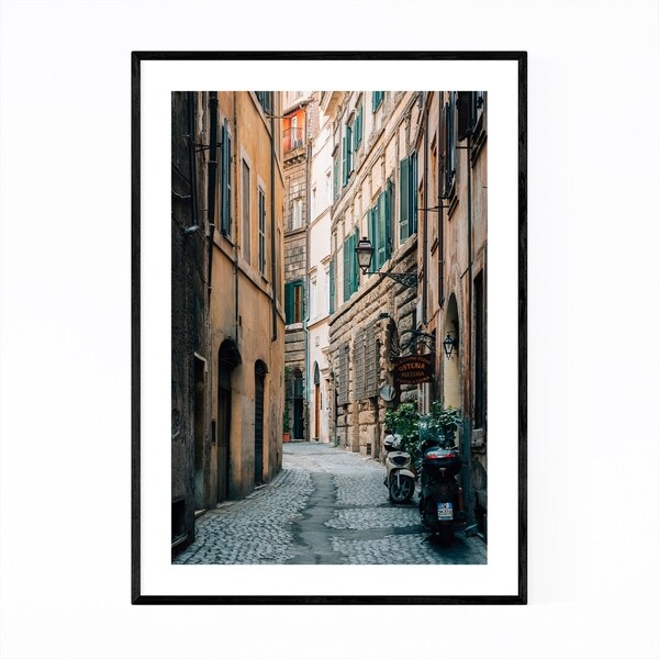 Noir Gallery Rome Italy Trastevere Photo Framed Art Print