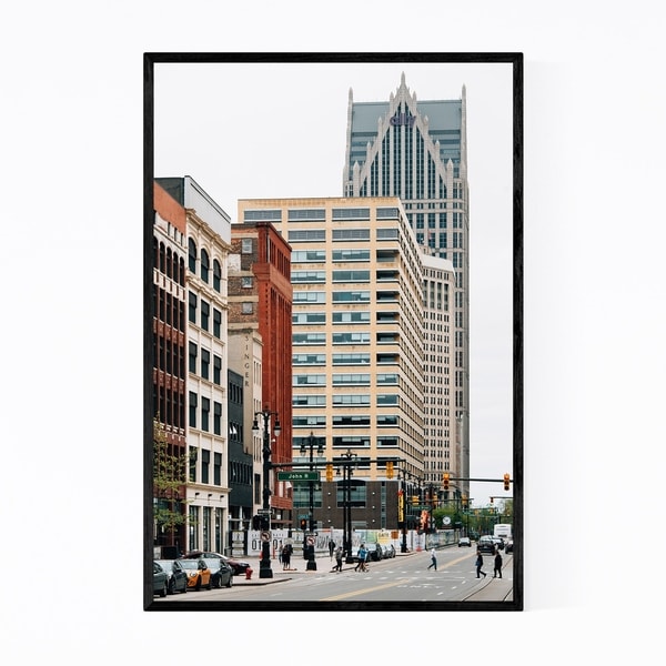 Noir Gallery Detroit, Michigan Downtown Framed Art Print