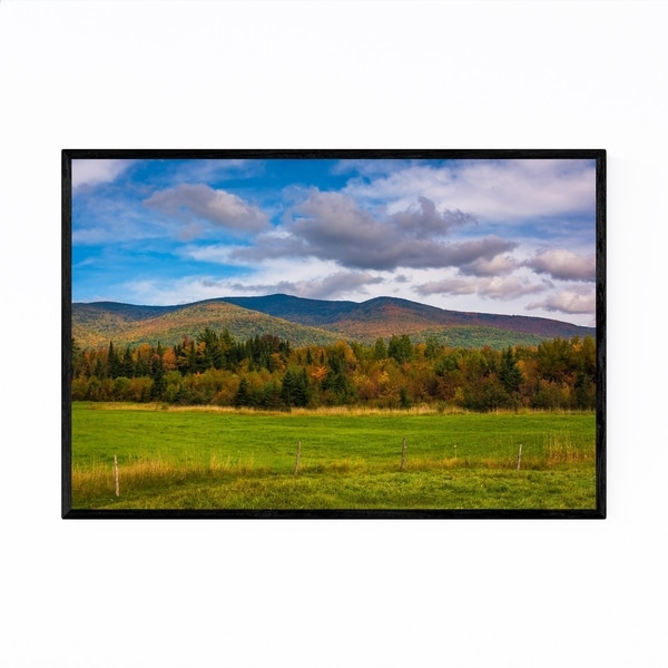 Noir Gallery Rural New Hampshire Mountains Framed Art Print