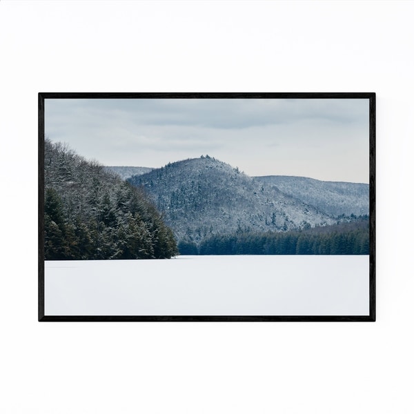 Noir Gallery Pennsylvania Snowy Mountains Framed Art Print
