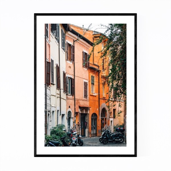 Noir Gallery Rome Italy Trastevere Photo Framed Art Print