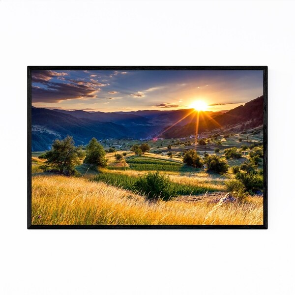 Noir Gallery Bulgaria Mountains Nature Framed Art Print