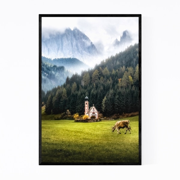 Noir Gallery Italy Dolomites Mountains Alps Framed Art Print