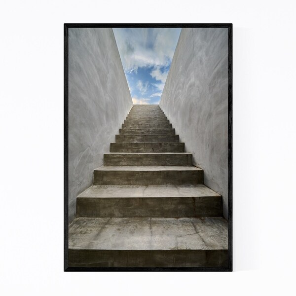 Noir Gallery Stairs to Sky Abstract Urban Framed Art Print