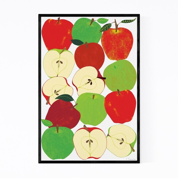 Noir Gallery Fruit Apple Food Kitchen Framed Art Print