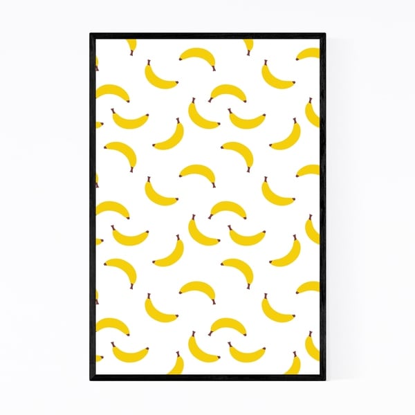 Noir Gallery Banana Kitchen Fruit Pattern Framed Art Print
