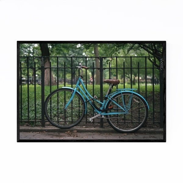 Noir Gallery Blue Bike New York City NYC Framed Art Print