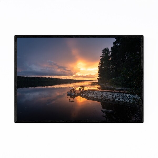 Noir Gallery Kangasniemi Finland Landscape Framed Art Print