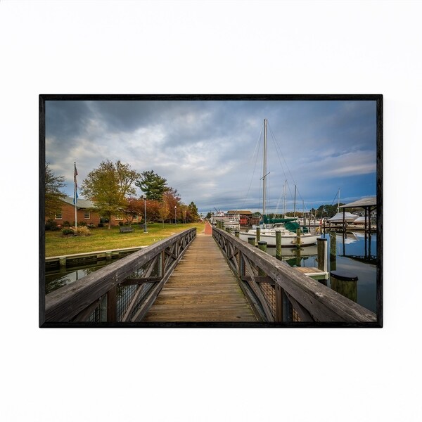 Noir Gallery St. Michaels Maryland Boats Framed Art Print
