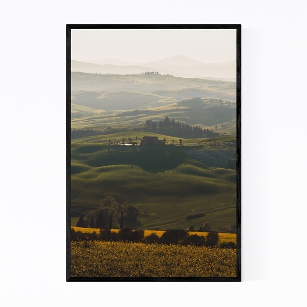 Noir Gallery Tuscany Italy Farm Landscape Framed Art Print