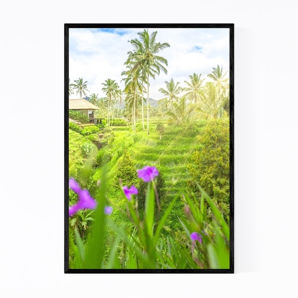 Noir Gallery Bali Indonesia Terraces Sunrise Framed Art Print