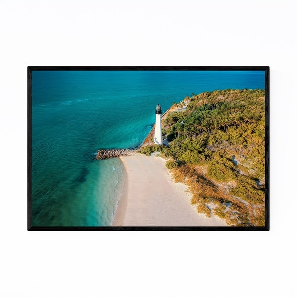 Noir Gallery Key Biscayne Lighthouse Miami Framed Art Print