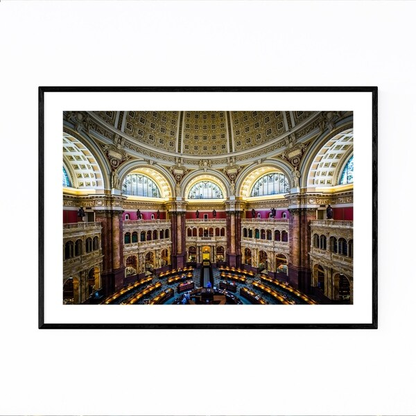 Noir Gallery Washington DC Cityscape Photo Framed Art Print