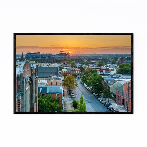 Noir Gallery Federal Hill Baltimore Maryland Framed Art Print